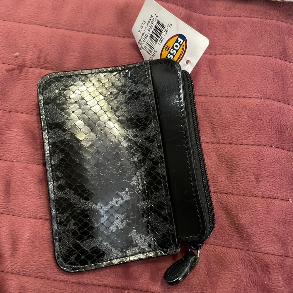Fossil change purse with ID holder